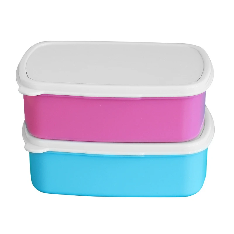 Sublimation DIY Blank PP Plain Brief Leak-proof Sealed Lunch Box 2pcs