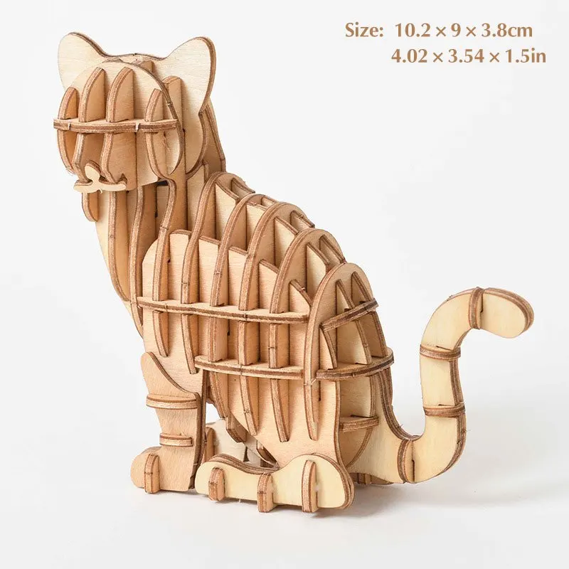 3D DIY Wooden Puzzle Mechanical Toy - Handmade Ship Model Ornament and Christmas Gift