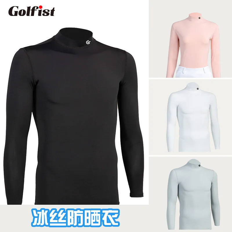 New Summer Autumn Long Sleeves T-Shirt Men Women's Golf Wear Tennis Badminton Sun Protect Clothing Sportswear Active