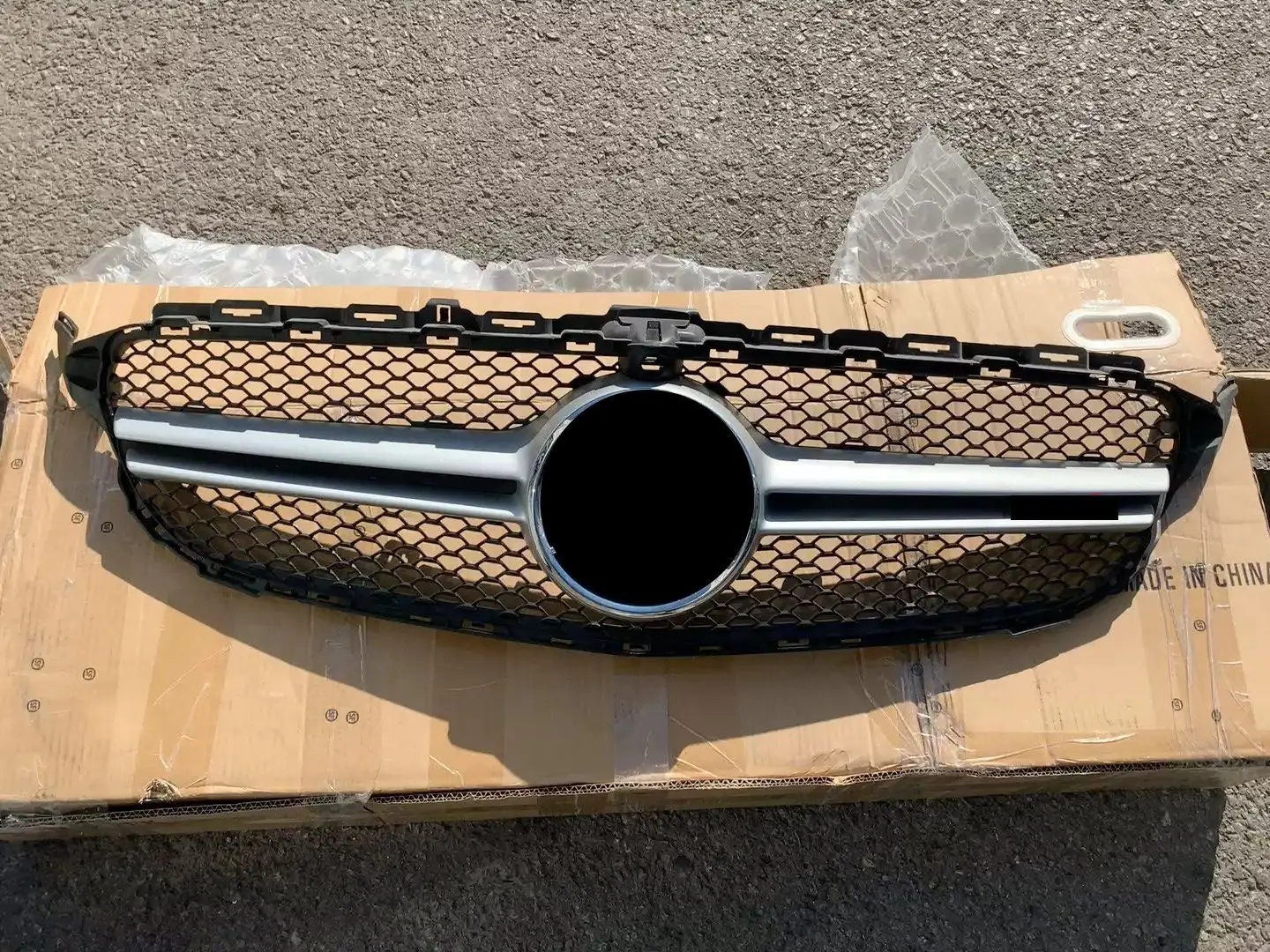 

Front Bumper Grill Mask Radiator Grille for Mercedes-Ben W205 C43 AMG