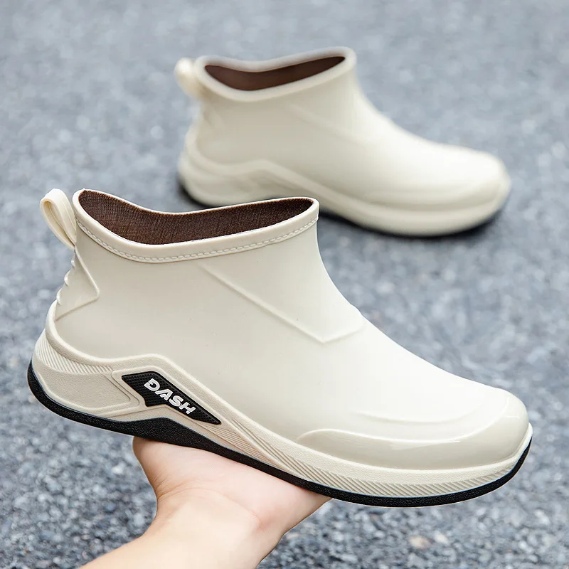 Zapatos de lluvia para hombre, nuevos zapatos impermeables con boca ...