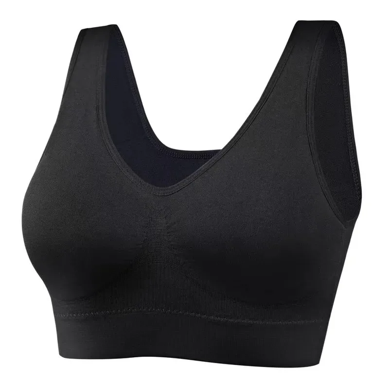 Women Seamless Bras Camisole Underwear Crop Top XXL 3XL Pure Color Sports Gym Running Fitness Yoga women lingerie bra