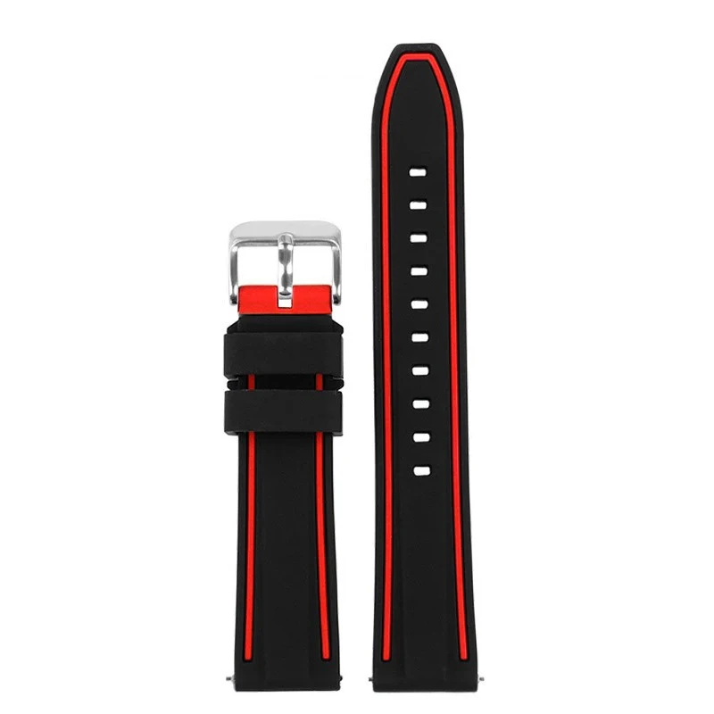 Dual-Tone Silicone Sport Strap with Quick Release 20mm