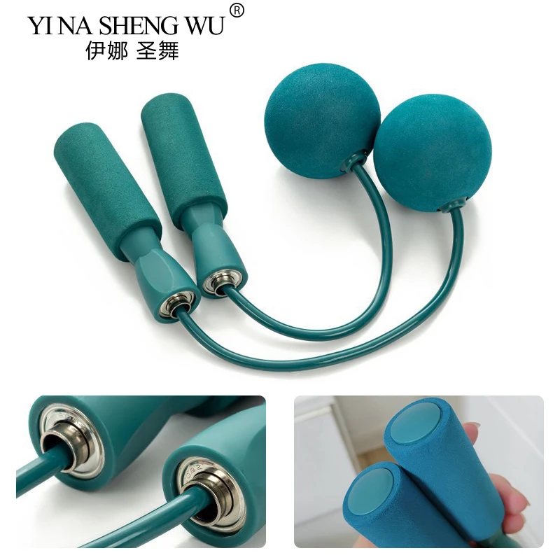 1pair Cordless Jump Rope Home Gym Equipment With Heavy Balls Sports Fitness Training Bodybuilding Exercise Rapid Speed Skipping