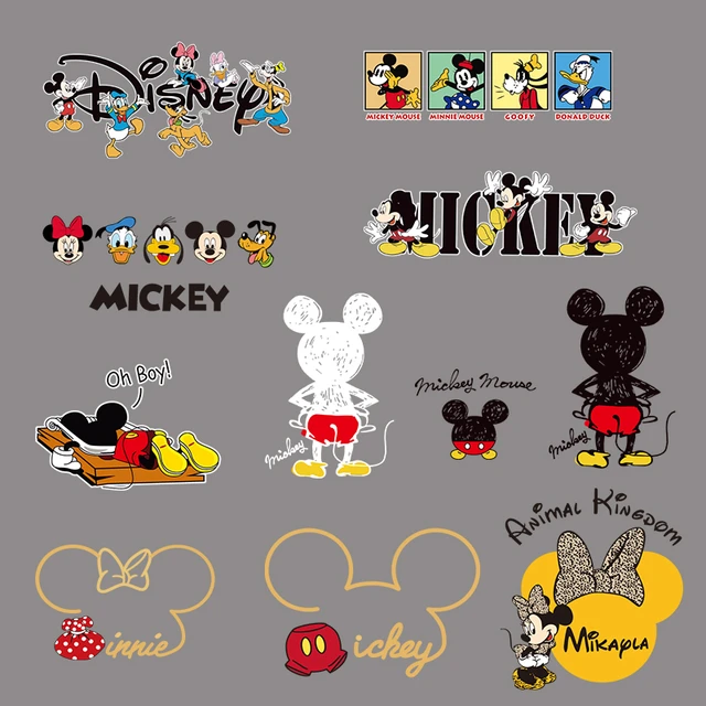 Disney Cartoon Mickey Mouse Heat Transfer Clothing Thermoadhesive