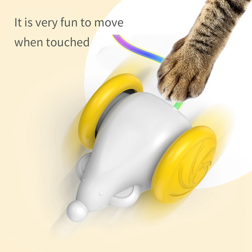 Cat Toys Kitten Interactive Mouse Ball Electronic Mouse Toy Cats