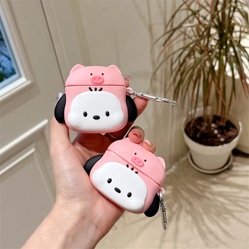 

Cartoon Costume Dog Pig Case for AirPods Pro2 Airpod Pro 1 2 3 Bluetooth Earbuds Charging Box Protective Earphone Case Cover