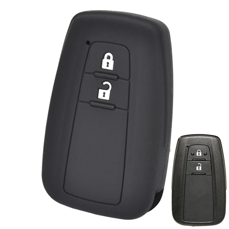 Silicone 2-Button Car Remote Key Case Cover Protector for Toyota Prius Camry Corolla Avalon CHR RAV4 - Image 3