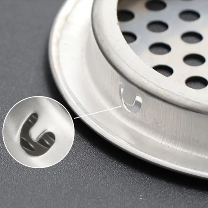 10pcs/set Cabinet Stainless Steel Vent Round Vent Mesh Ventilating Hole For Cabinet Kitchen Bathroom Accessories