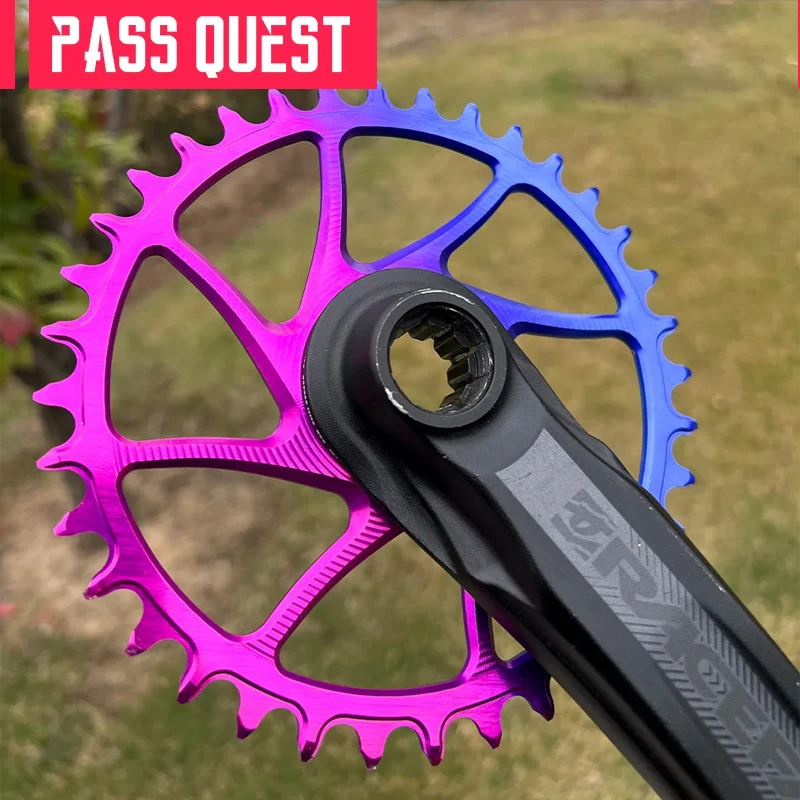 

PASS QUEST 3mm Offset Narrow Wide Chainring for RACE FACE direct mount Crank 28-38T support 10/11/12 speed chain