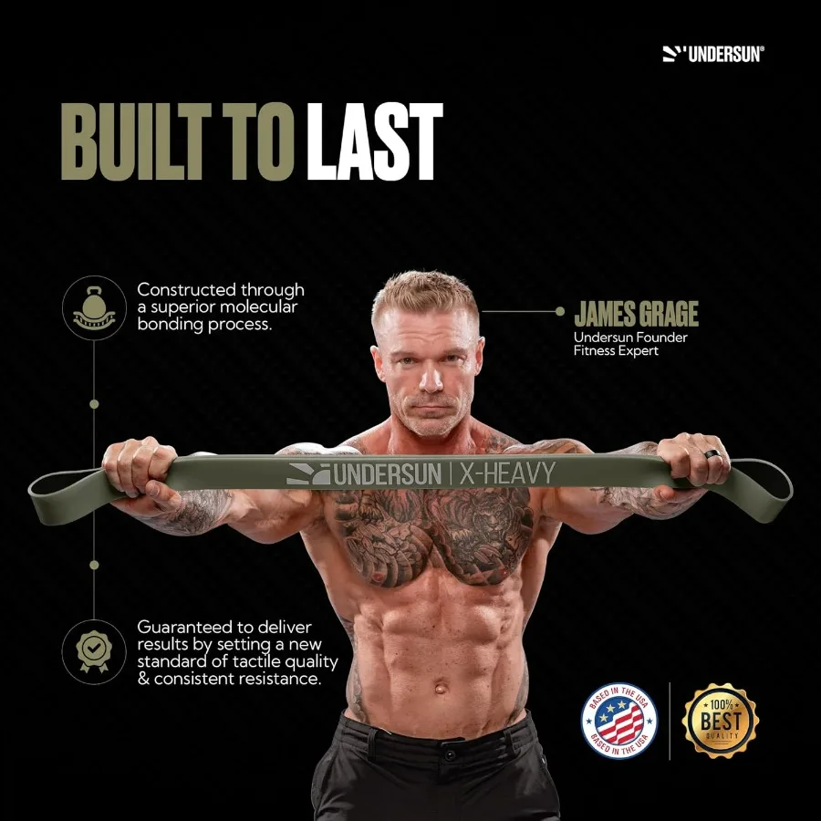 Resistance Bands for Working Out | Heavy Resistance Bands for Strength Training & Pull Up Assistance | Indoor/Outdoor, Gym, Home