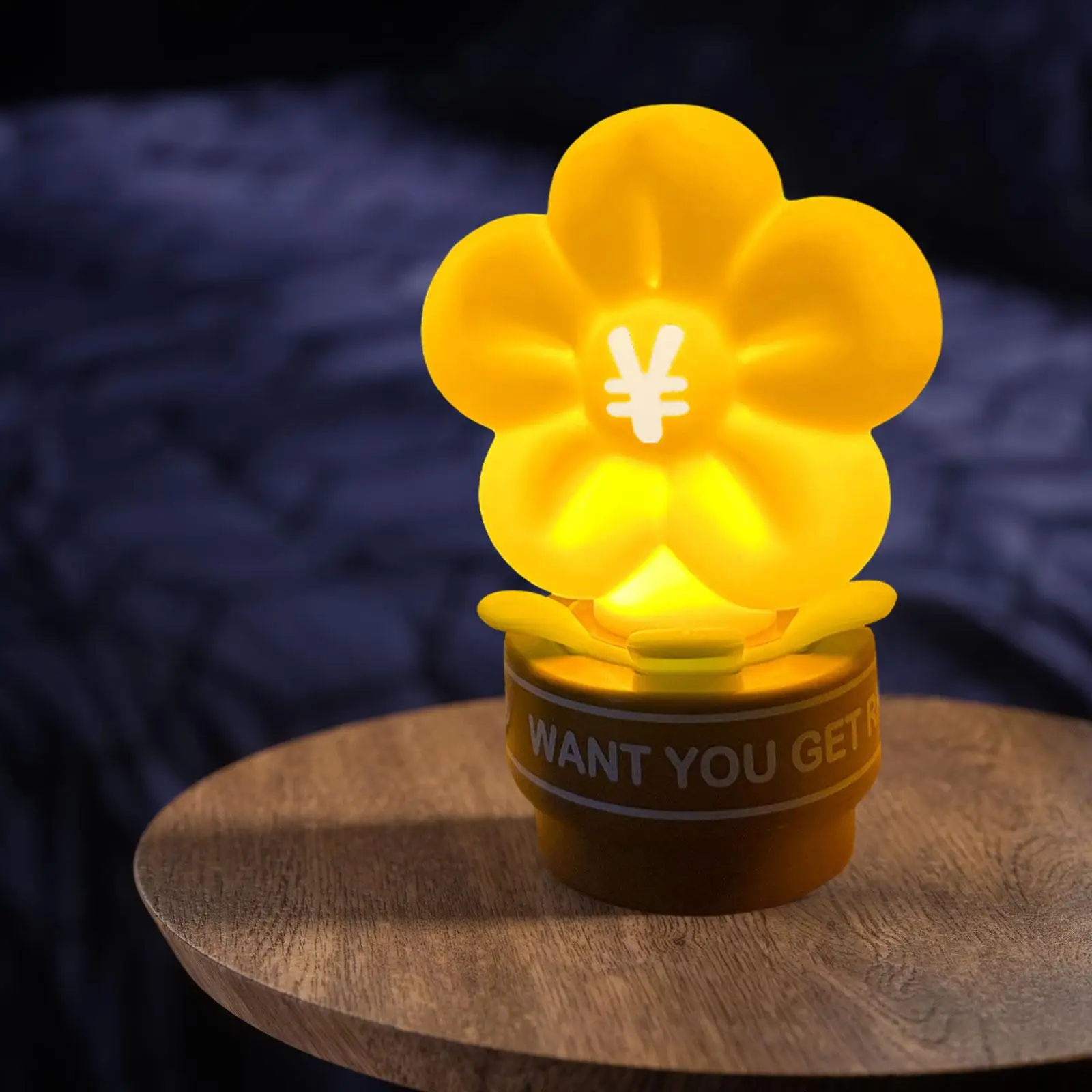 

Nightlight Touch Control Desk Lamp Ambient Light Adults Flower Soft Silicone Sleeping Lamp for Bedroom Office Home Sofa Wedding