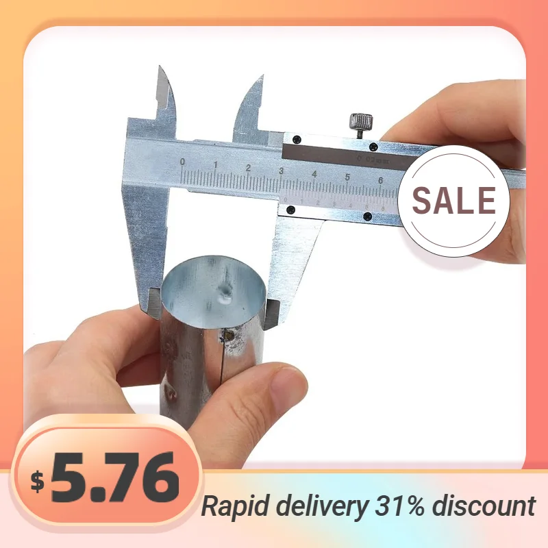 

Профессиональный штангенциркуль из нержавеющей стали, закаленная хромированная метрика 150 мм/мм, мм для наружной/внутренней/глубокой отделки