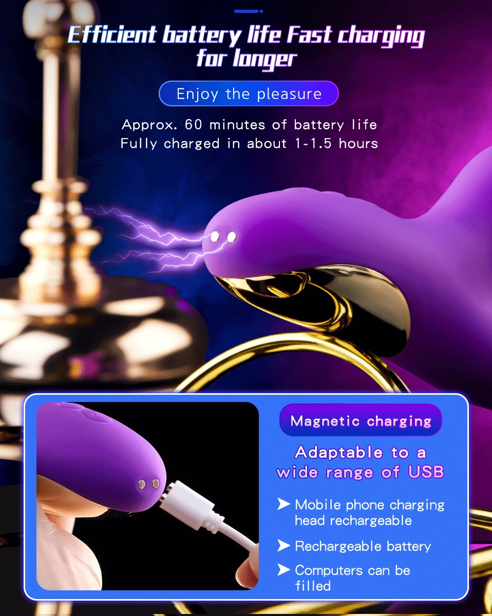 Flapping Dildo Vibrator for Women Clitoris Clit Sucker Stimulation Powerful G Spot Sex Toy Woman Female Rabbit Sucking for Adult