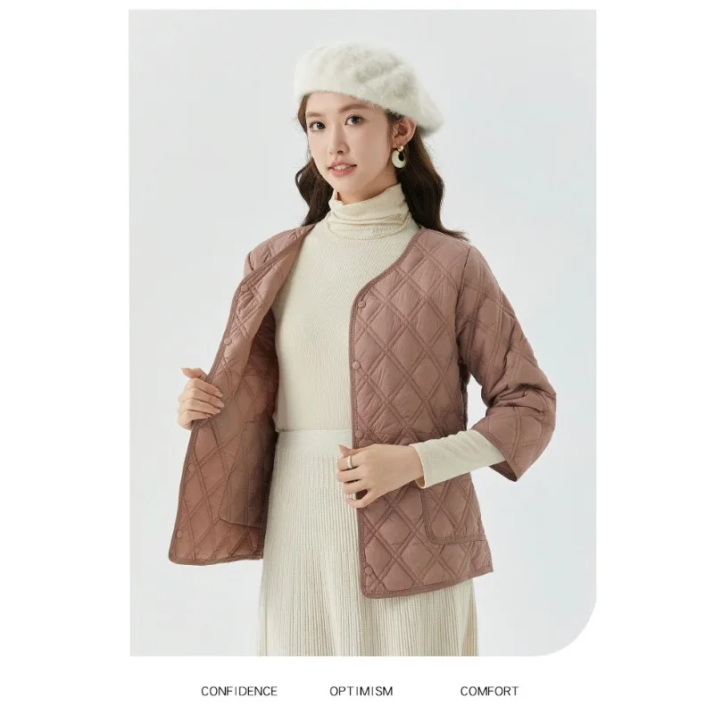 Women Lightweight  Cropped Short Sleeved Cotton Inner Lining Women's Home Cotton Jacket Cotton Jacket with Added Cotton Clothing