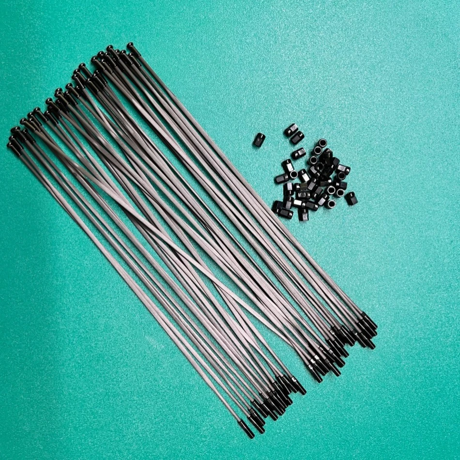 Bicycle Carbon Fiber Outdoor Bike Spokes Nipple 275/295mm Knitting Needle Road Wheel Set 4g