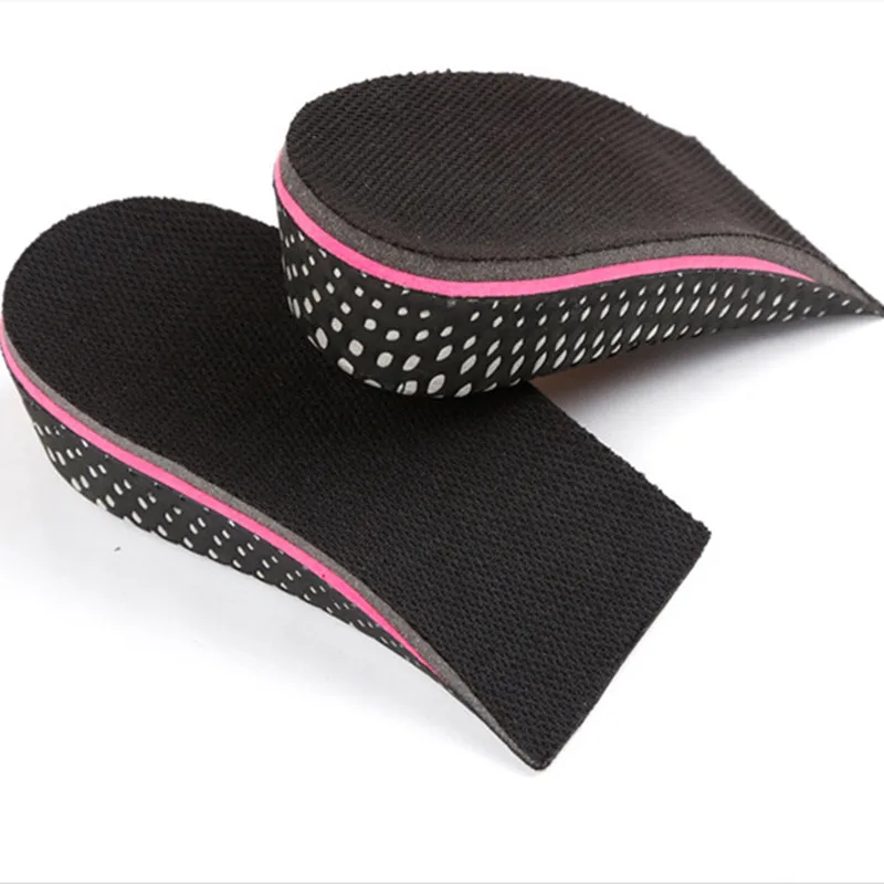 Invisible Height Increased EVA Memory Foam Insoles For Unisex Shoes Inner Sole Shoe Insert Lift Half Heel Comfort Heightening