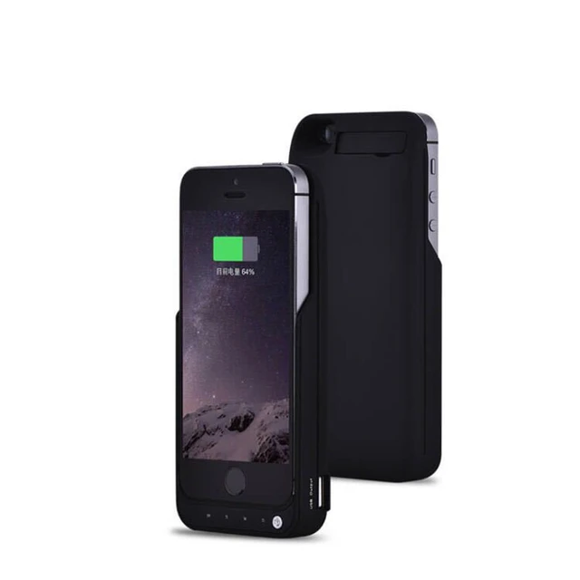 Iphone Charging Case Backup Power Bank | Iphone 5 Powerbank Case - 4200mah 5s  Battery - Aliexpress