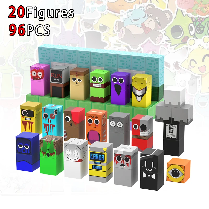 Sprunki Figures Magnetic Blocks Toys Incrediboxs Sprunki Magnet Toys STEM Sensory for Toddler Xmas Easter Birthday Gift magnetic building blocks magnetic assembly toy magnetic alphabet toys