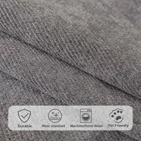 ผ้าคลุมโซฟา Chenier สำหรับตกแต่งห้องนั่งเล่นสไตล์โมเดิร์น กันลื่น ทนทานต่อการสึกหรอ ทำความสะอาดง่าย ดีไซน์เรียบง่าย 5