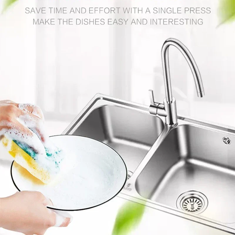 Soap Dispenser Automatic Soap Dispenser Bottle Liquid Soap Kitchen Sponge Dispenser Ditchen Sponge Manual
