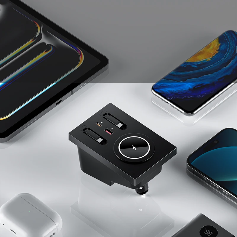 Magnetic adsorption Wireless Charging Holde For Volvo XC60 XC90