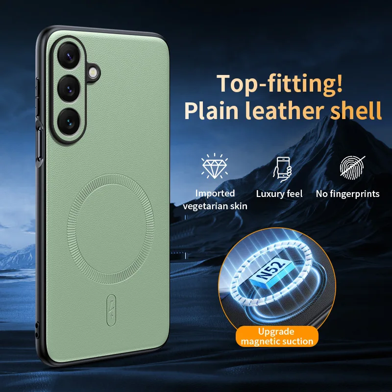 Vintage Sheepskin Magnetic Leather Shockproof Phone Case Cover