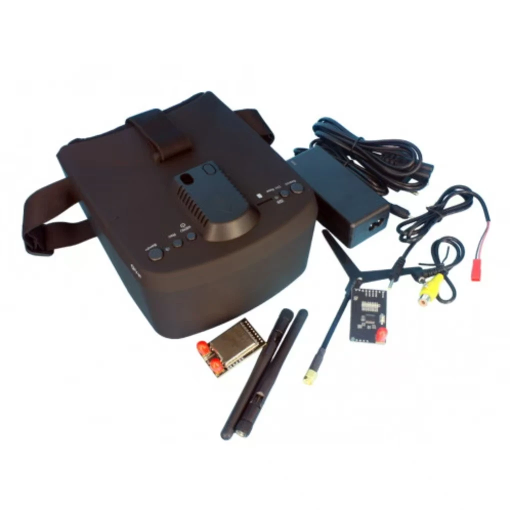Lunettes FPV LS-800D Pro 5" 800x480 DVR 2000mAh - Sans VRX ou avec 1.2G/4.9G/5.8G