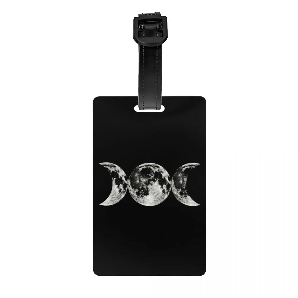 

Triple Moon Goddess Symbol Luggage Tag for Suitcases Cute Pagan Wiccan Witch Baggage Tags Privacy Cover ID Label