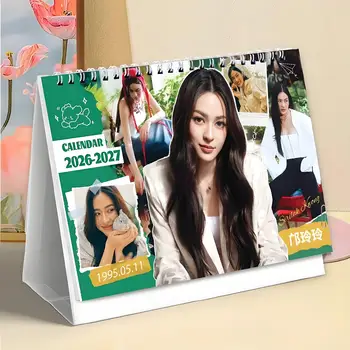 Calendario da tavolo Kwong Lingling 2026-2027 - Calendari minimalisti e creativi Agenda giornaliera Regalo perfetto per i fan