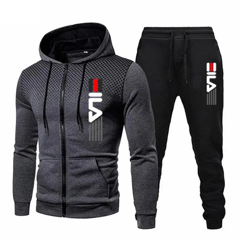 2023New Fashion Tracksuit For Men Hoodie Fitness Gym Clothing Running Set Sweatshirt Or Sweatpants Jogger Mens Winter Casual Sui