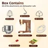 Stand Mixer, 9.5 Qt. 660W 10-Speed Electric Kitchen Mixer with Dishwasher-Safe Dough Hooks, Flat Beaters 6