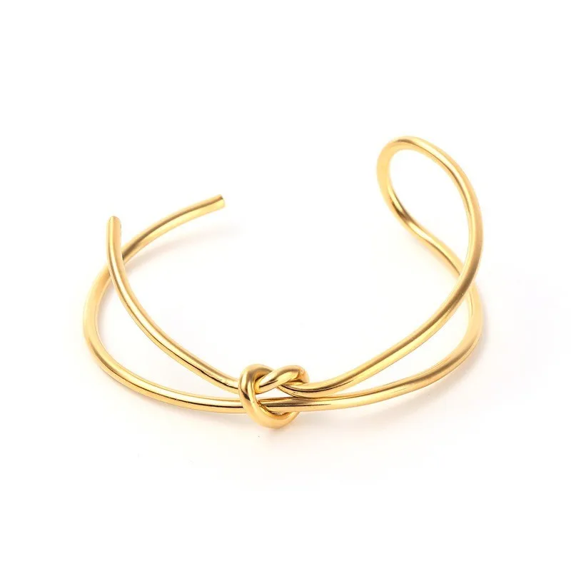 Stainless Steel Bracelets Vintage Men's Fashion Woven Twist Texture Bangles for Women Jewelry Statement Streetwear Goth Gifts