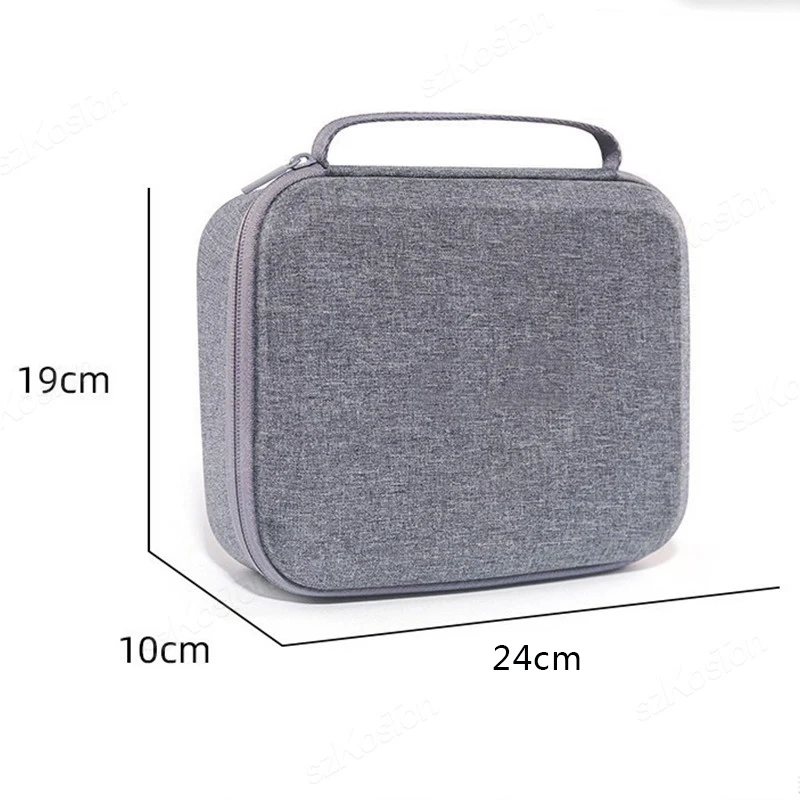 Vue de dessus du sac de transport pour DJI Mini 2/Mini 2 SE/Mini 4K, avec compartiments pour accessoires et télécommande.