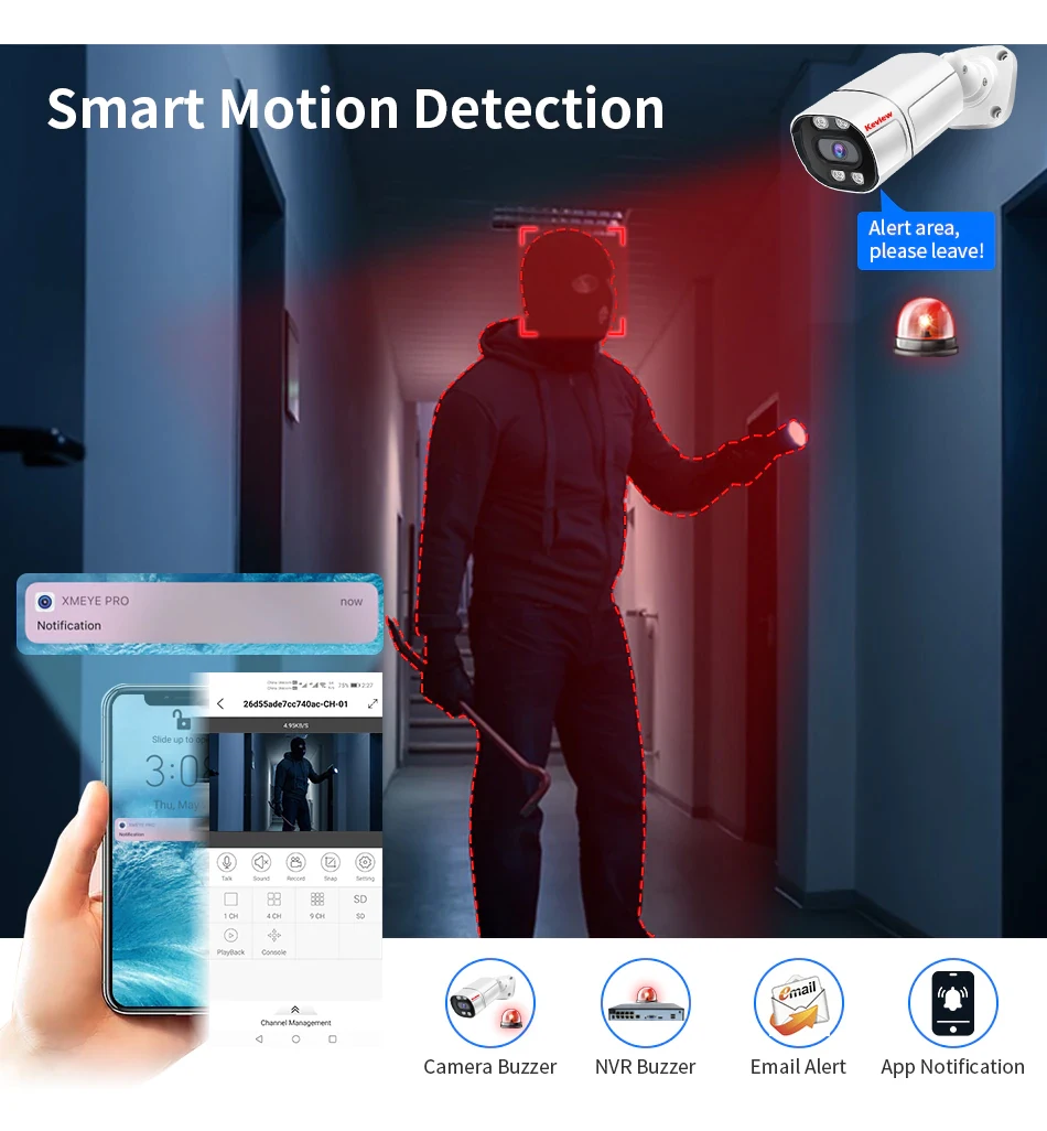 스마트 실외 IP 카메라, 4K, 8MP, 4MP, 8CH, POE, IP 감시 카메라, 보안 시스템 키트 세트, AI 얼굴 감지, 오디오