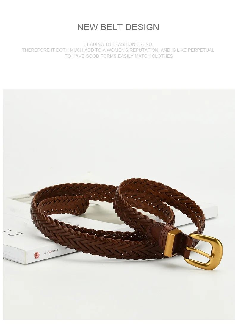 Neuer handgefertigter gewebter Gürtel im Retro-Stil, vielseitiger Kleid-Jeans-Nadelschnallen-Casual-Damengürtel_voghion.com