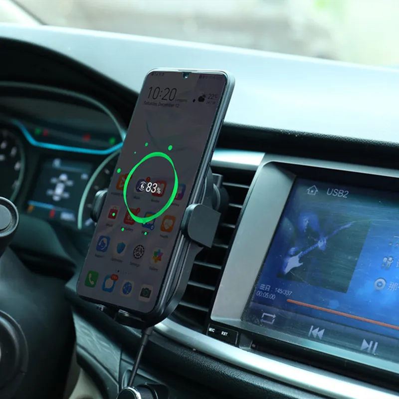 Huawei SuperCharge Wireless Car Charger 50W Max Intelligent Both Side Sensor Mounting Dual Charging 3D Cooling Fast Charger