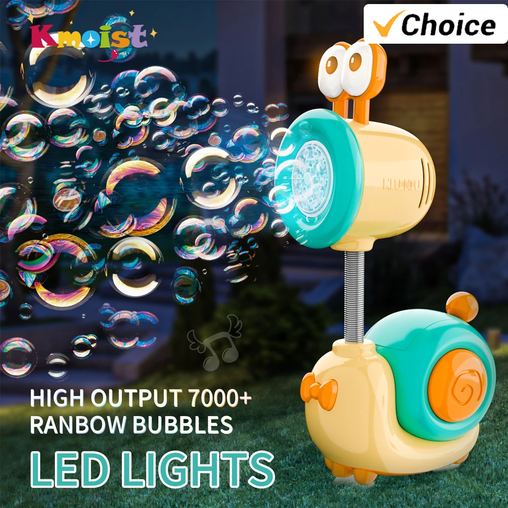 자동 비누 거품 기계, 어린이 거품 총, LED 조명, 야외 게임, 소년 소녀 장난감, 어린이 생일 선물, 20 홀
