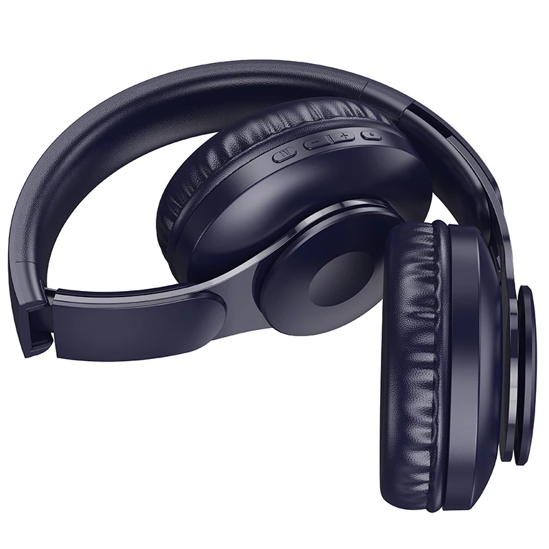 hoco. ワイヤレスヘッドホン ブラック HOCO Wireless Over-Ear Headphones, Bluetooth 5.3, HD Stereo