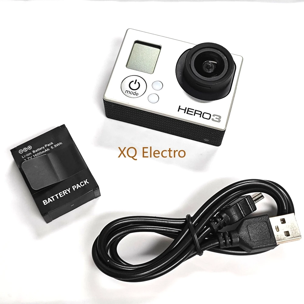 Lightweight Convenient To Carry for Gopro Hero 3 Silver Edition Sports Camera Battery Charging Data Cable Accessories