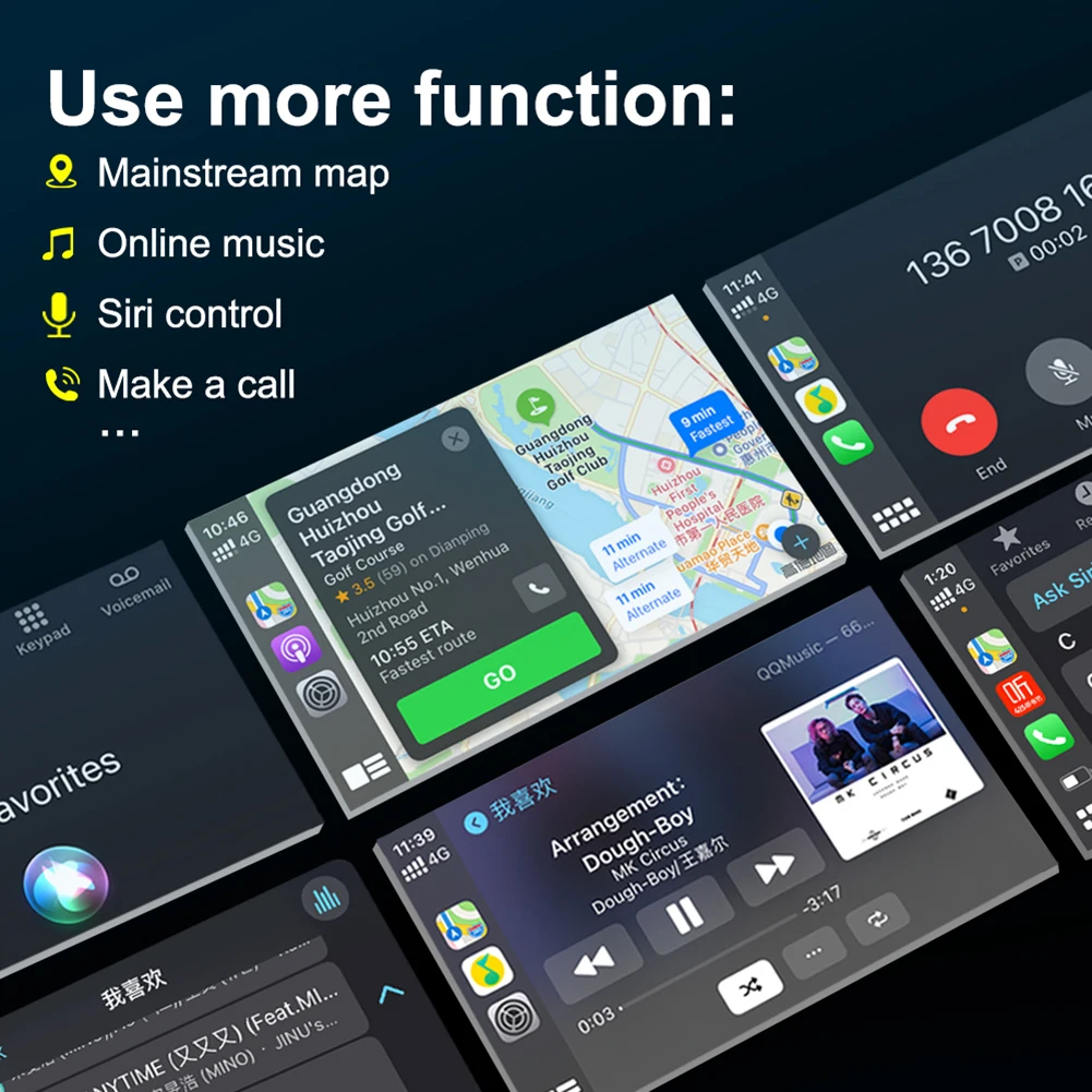 Carlinkit  ī÷, ȵ̵ ڵ , USB , Ʈ AI ڽ, ÷  ÷, ȵ̵ ȭ 