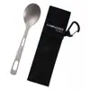 Titanium Camping Tableware Camping Utensils Metal for Backpacking Picnic 5
