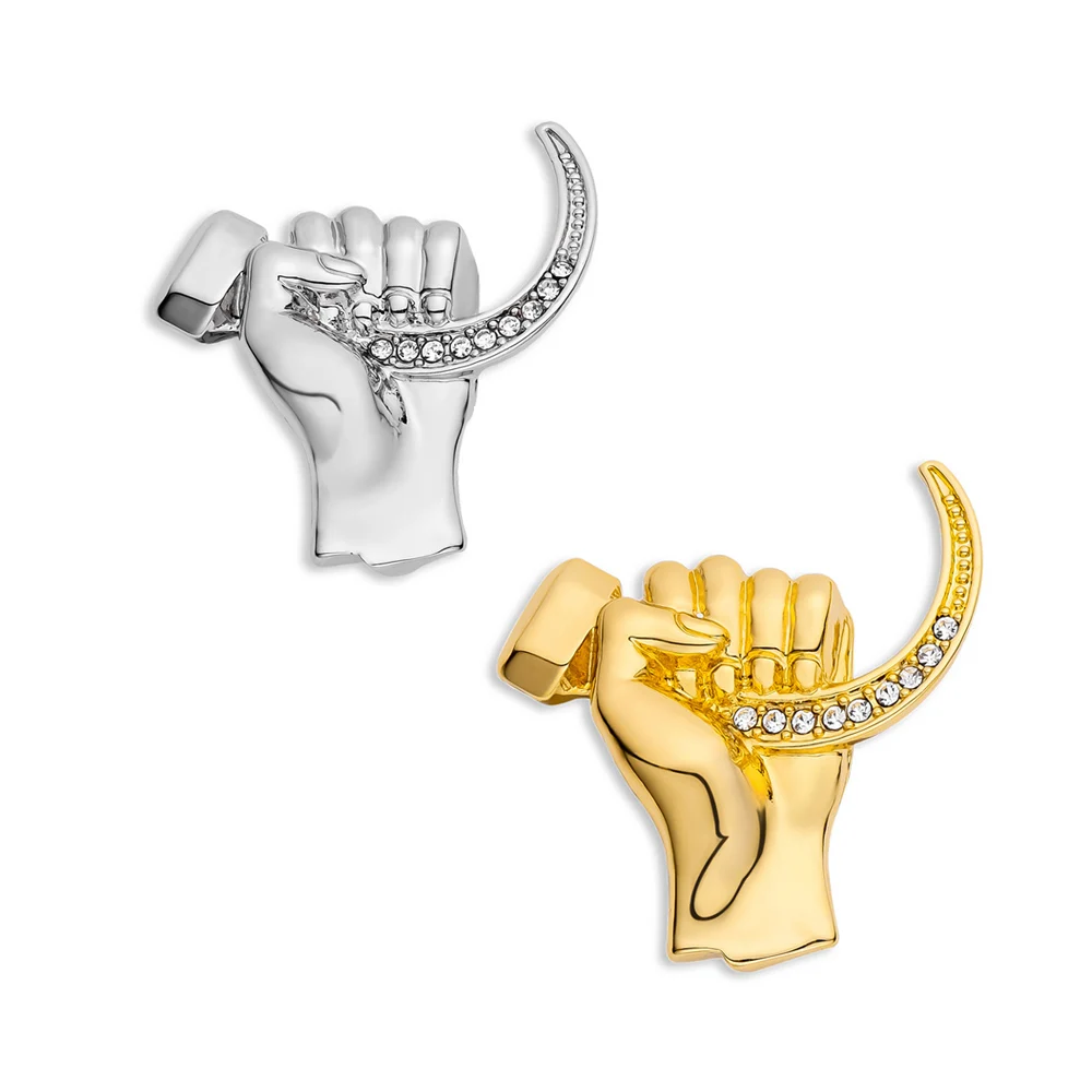 

Harong New Laryngoscope Pin Badge Fashion Inlay Exquisite Zircon Lapel Brooch for Surgeon Friends Internship Gift