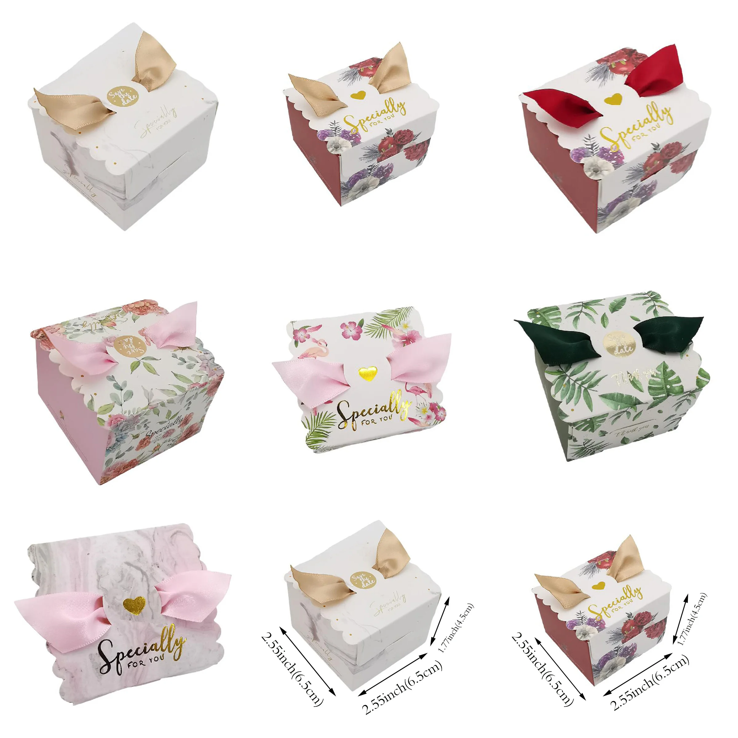 

25/50 шт. в милой цветовой коробке, бумажная шоколадная упаковка, Подарочная коробка для гостей на день рождения, свадебные сувениры, товары для событий и фотографий