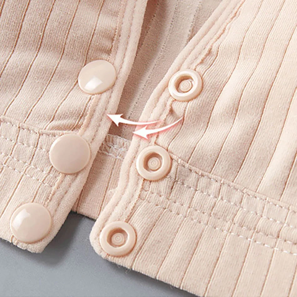 Cotton Nursing Bra for Pregnant Women Padded Ribbed Wire-Free Breathable Bralette Front Opening Breastfeeding Maternity Clothing 4