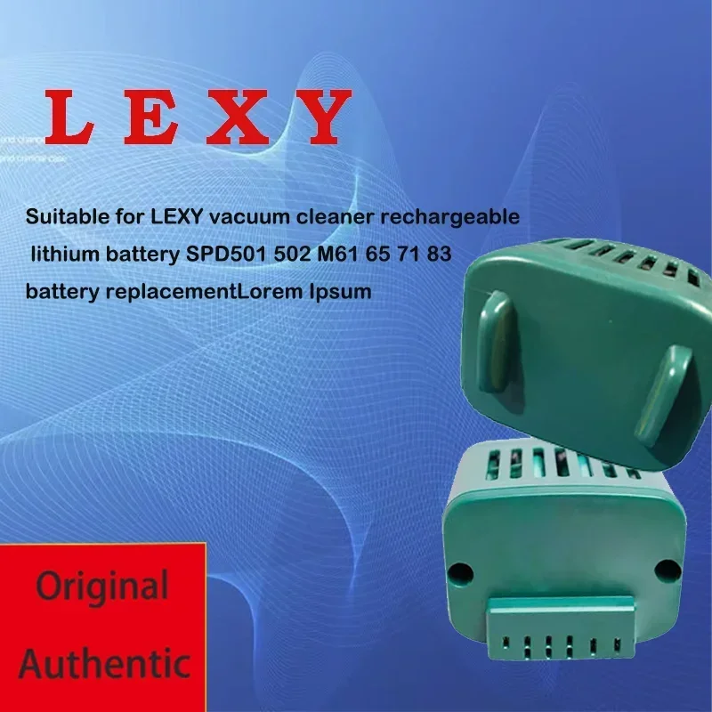 

The new 28V rechargeable lithium battery is suitable for LEXY vacuum cleaner SPD501 502 M51 65 71 M81 battery replacement.