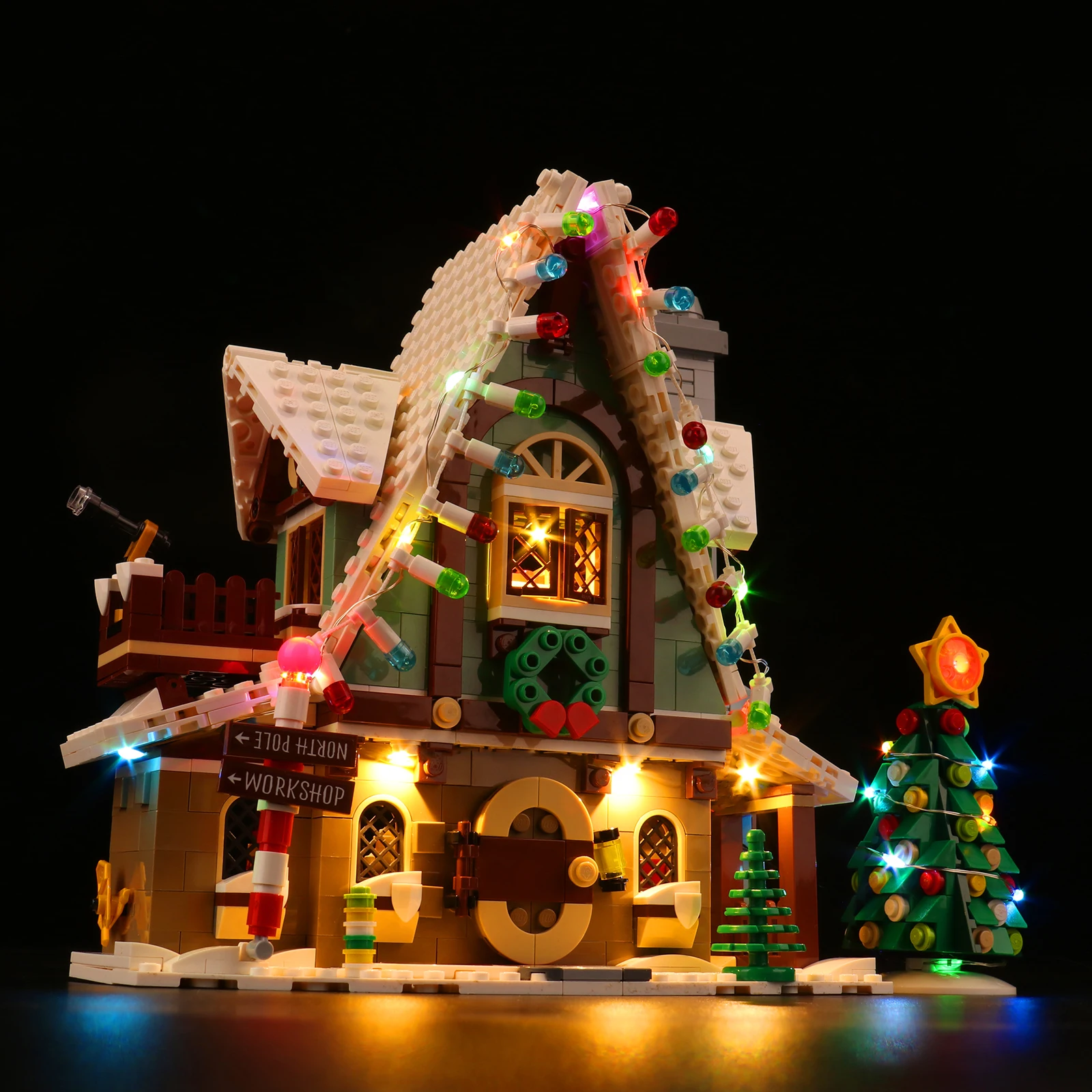 Vonado LED Music Edition Light Kit for 10275 Elf Club House Building Blocks Set (NOT Include the Model)  Christmas Gift 3