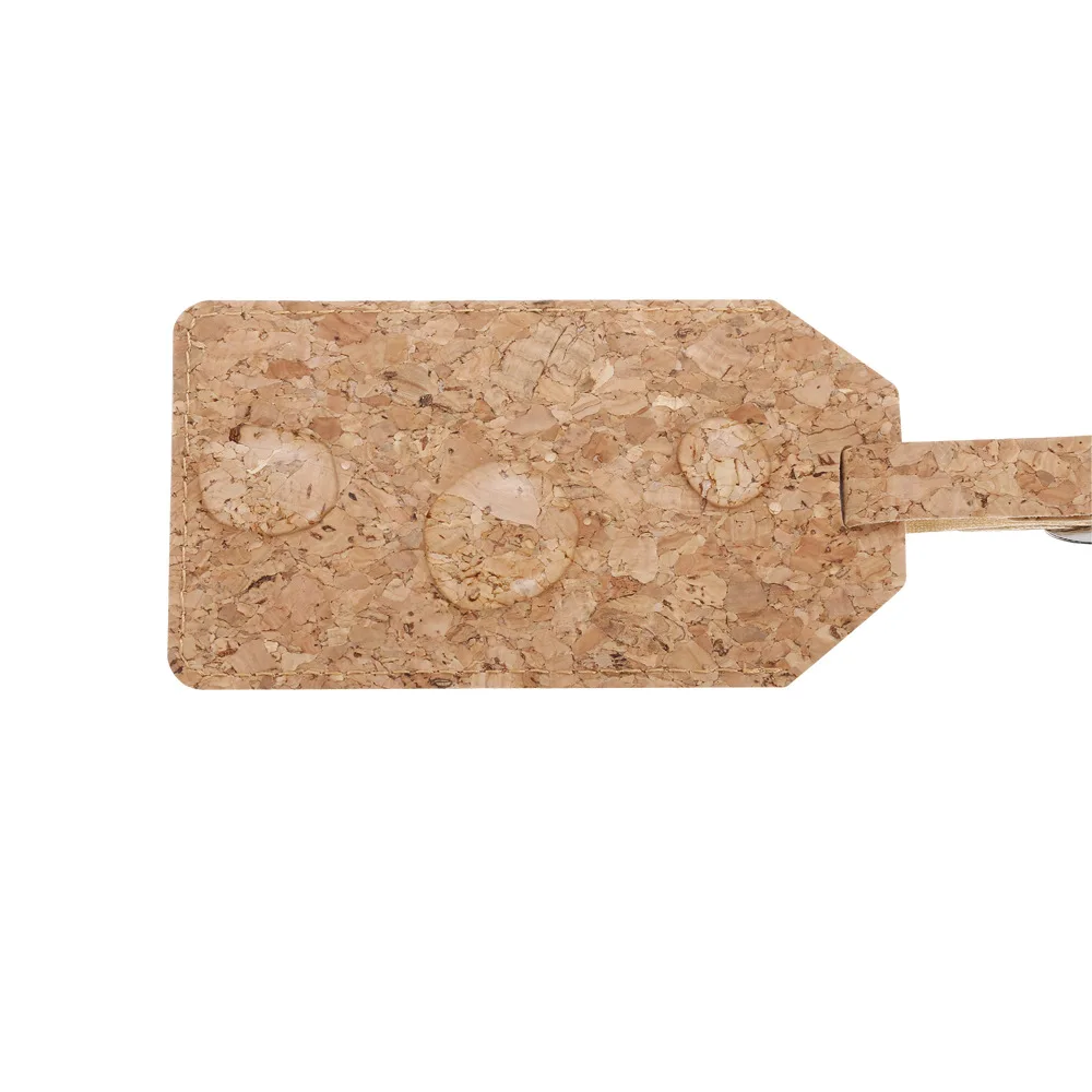 Lot D'étiquettes à Bagages En Liège – Porte-passeport Assorti – Beige, Cork Culture