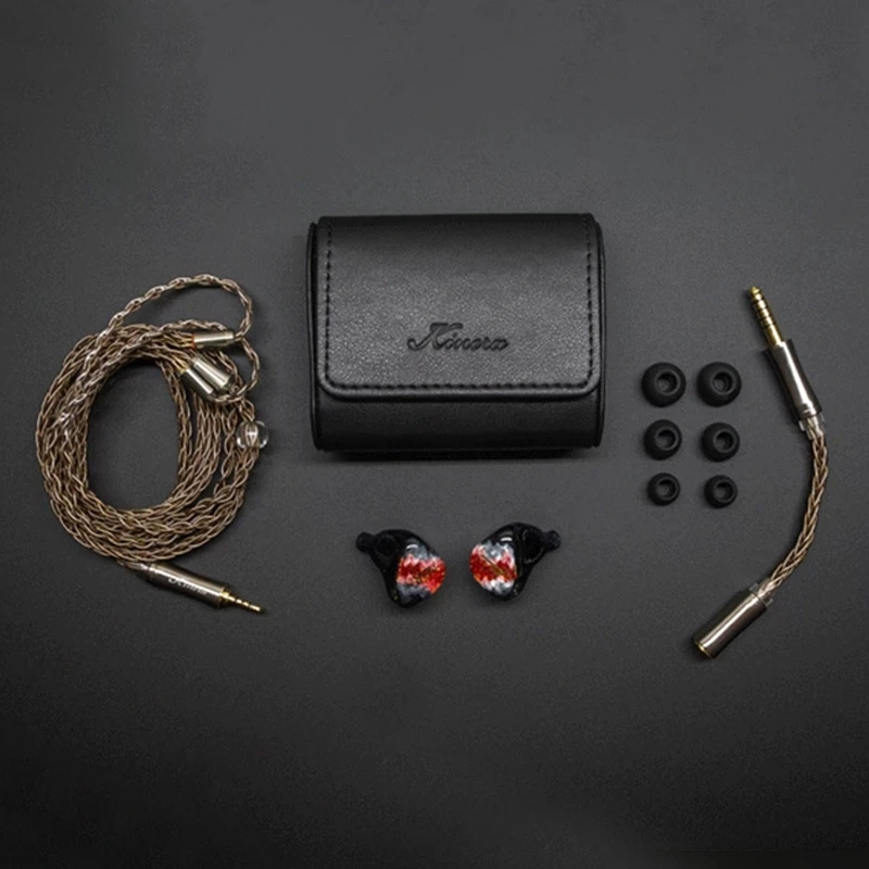 KINERA NORN In-Ear Monitor Earphone 4BA+1DD Hybrid Drivers HIFI Music DJ Earbuds Headset with 2Pin 0.78mm Detachable Cable 5