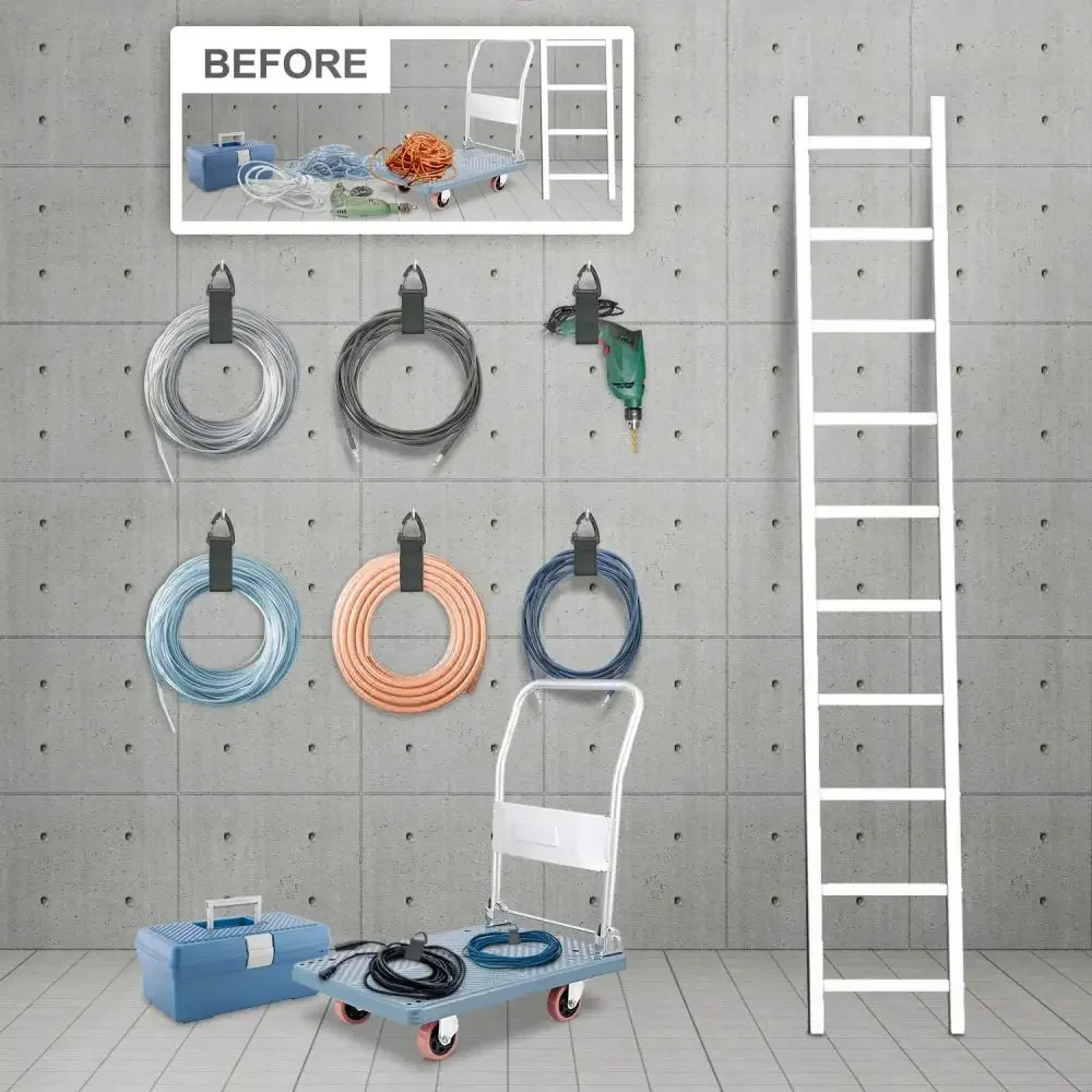 Nylon Heavy-Duty Cord Organizer Straps with Triangle Buckle - Cable and Hose Management Solution